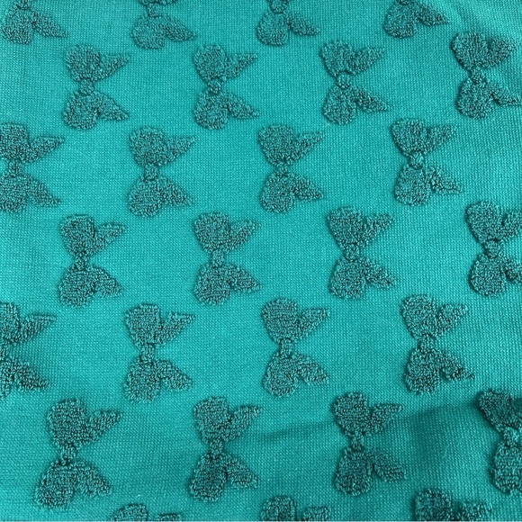 Bella Lux Bathroom Towel Set Christmas Collection Green Bows Cotton Set of 4 NEW - Picture 4 of 11